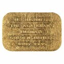 Aga Khan III Golden Jubilee memorabilia: gold ingot
