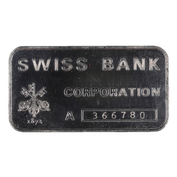 Aga Khan IV's Silver Jubilee memorabilia: silver ingot