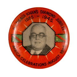 Aga Khan III Diamond Jubilee memorabilia: badge