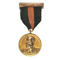 Aga Khan III Diamond Jubilee memorabilia: medal with ribbon