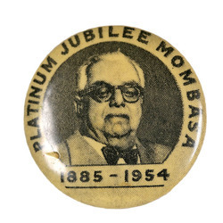 Aga Khan III Platinum Jubilee memorabilia: badge